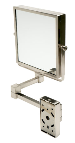 Alfi 8  Square Wall Mounted 5x Magnify Cosmetic Mirror - ABM8WS