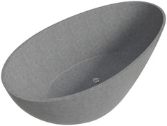 Alfi 72  Solid Concrete Tear Drop Freestanding Bathtub - ABCO72TUB