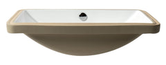 Alfi White 24  Rectangular Undermount Ceramic Sink - ABC603