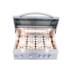 RCS 32" Premier Built-In Grill w/ LED Lights - RJC32AL - The Home Selection