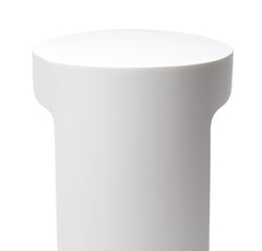 Alfi White Matte Solid Surface Resin Bathroom / Shower Stool - ABST66