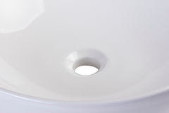 EAGO 18  ROUND CERAMIC ABOVE MOUNT BATHROOM BASIN VESSEL SINK - BA351