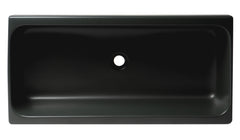 Alfi 36  Black Matte Above Mount Fireclay Bathroom Trough Sink - AB36TRBM