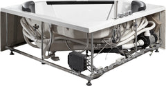 EAGO 5 ft Clear Corner Acrylic Whirlpool Bathtub for Two - AM156ETL