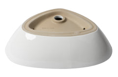 Alfi White 23  Fancy Above Mount Ceramic Sink - ABC914