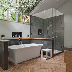 Alfi 16  x 16  Steel Square Single Shelf Shower Niche - ABNP1616