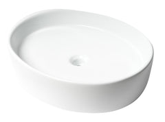 Alfi White 22  Oval Above Mount Ceramic Sink - ABC911