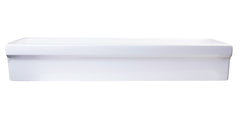 Alfi 48  White Above Mount Fireclay Bath Trough Sink - AB48TR