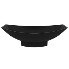 Alfi Black Matte 71  Solid Surface Resin Free Standing Hammock Style Bathtub - AB9991BM