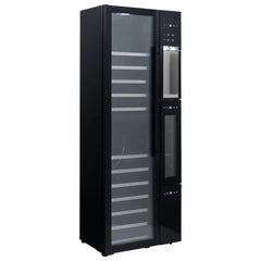 Sapphire 4Pour Wine Bar, Series 3, 4-Bottle Wine Dispenser and Triple Zone Wine Cooler - SW643TZBLK - The Home Selection
