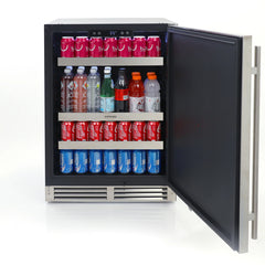Sapphire Series 3, 24"W, 2 Drawers, Indoor-Outdoor, Stainless Steel and Panel Ready, ADA Height, Commercial Drawer Refrigerator - SR243SSPRADA - The Home Selection