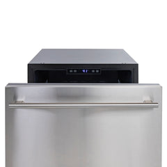 Sapphire Series 3, 24"W, 2 Drawers, Indoor-Outdoor, Stainless Steel, Commercial Drawer Refrigerator - SRD243SSPR - The Home Selection