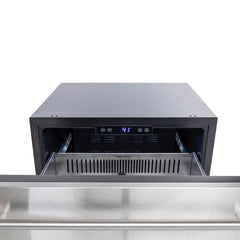 Sapphire Series 3, 24"W, 2 Drawers, Indoor-Outdoor, Stainless Steel, Commercial Drawer Refrigerator - SRD243SSPR - The Home Selection