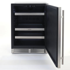 Sapphire Series 3, 24"W, Solid Door, Indoor-Outdoor, Panel Ready, Commercial Refrigerator - SR243SSPR - The Home Selection