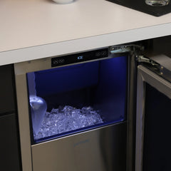 Sapphire Series 5, 15"W, Square Cube, Indoor, Factory Installed Drain Pump, ADA Height, Commercial Ice Maker - SSIM15P - The Home Selection