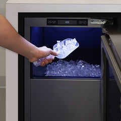 Sapphire Series 5, 15"W, Square Cube, Indoor, Factory Installed Drain Pump, ADA Height, Commercial Ice Maker - SSIM15P - The Home Selection