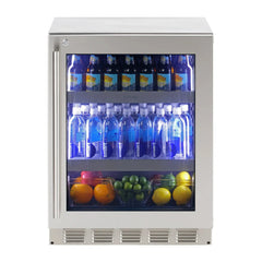 Sapphire Series 5, 24"W, Glass Door, Indoor, ADA Height, Commercial or Residential Refrigerator - SBCR24 - The Home Selection