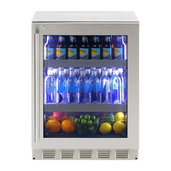 Sapphire Series 5, 24"W, Glass Door, Indoor, Commercial Refrigerator - SBCR24 - The Home Selection