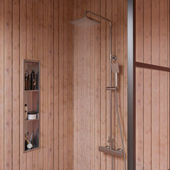 ALFI Square Style Thermostatic Exposed Shower Set - AB2862