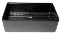 Alfi Workstation 33  x 20  Single Bowl Step Rim Fireclay Farm Sink with Accessories - ABFS3320S