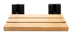 Alfi 16  Wide Foldable Teak Shower Seat with Square Hardware - ABS16S