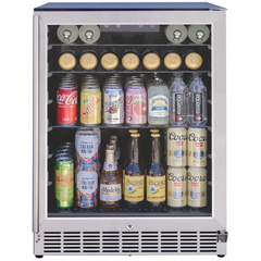 Summerset 24” Outdoor Rated Refrigerator With Glass Door - RFR-24G - The Home Selection