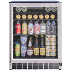 Summerset 24” Outdoor Rated Refrigerator With Glass Door - RFR-24G