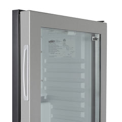 Summit 16" Wide Compact Minibar - MB13GLSS - The Home Selection