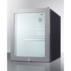 Summit 16" Wide Compact Minibar - MB13GLSS - The Home Selection