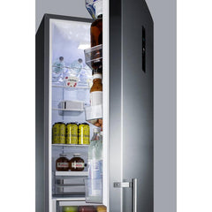 Summit 24" Wide Bottom Freezer Refrigerator with Factory-Installed Icemaker – Stainless Steel - FFBF181ES2IM - The Home Selection