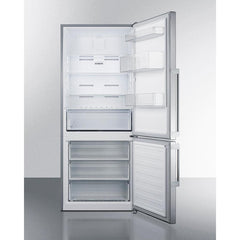 Summit 28" Wide Bottom Freezer Refrigerator - FFBF283SS - The Home Selection