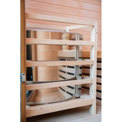 Sunray Saunas Bristow 2-Person Outdoor Wet/Dry Traditional Sauna with 4.5kW Harvia Heater & Canadian Hemlock Construction - HL200D2 Bristow - The Home Selection