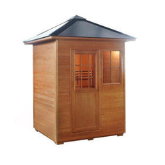 Sunray Saunas Freeport 3-Person Outdoor Traditional Wet/Dry Sauna with 4.5kW Harvia Heater & Weatherproof Hemlock Construction - HL300D1 Freeport - The Home Selection