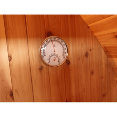 Sunray Saunas Galley 4-Person Traditional Barrel Sauna with 6kW Harvia Heater & Red Cedar Construction - Galley 400SH - The Home Selection