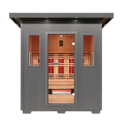 Sunray Saunas Pacific 4-Person Outdoor Infrared Sauna - 400D6 - The Home Selection