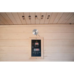 Sunray Saunas Waverly 3-Person Outdoor Traditional Sauna with 4.5kW Harvia Heater & Shingled Roof Design - HL300D2 Waverly - The Home Selection