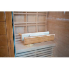 Sunray Saunas Waverly 3-Person Outdoor Traditional Sauna with 4.5kW Harvia Heater & Shingled Roof Design - HL300D2 Waverly - The Home Selection