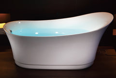 EAGO 6 Foot White Free Standing Air Bubble Bathtub - AM2140