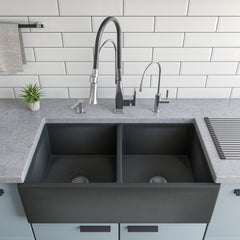 Alfi Square Kitchen Faucet with Rubber Stem - ABKF3023