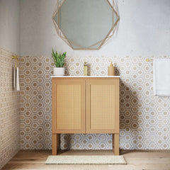 Swiss Madison Arles 30" Freestanding Bathroom Vanity in Natural Oak with Sink Top - SM-BV810 - The Home Selection