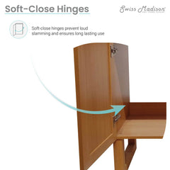 Swiss Madison Arles 30" Freestanding Bathroom Vanity in Natural Oak with Sink Top - SM-BV810 - The Home Selection