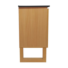 Swiss Madison Arles 30 in. Natural Oak Bathroom Vanity With Black Ceramic Sink Top - SM-BV810MB - The Home Selection