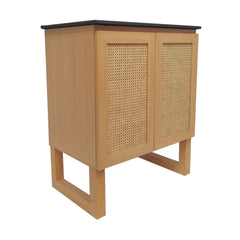 Swiss Madison Arles 30 in. Natural Oak Bathroom Vanity With Black Ceramic Sink Top - SM-BV810MB - The Home Selection