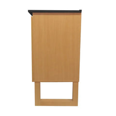 Swiss Madison Arles 48 in. Natural Oak, Double Basin Bathroom Vanity With Black, 3-Hole Ceramic Sink Top - SM-BV811D-3MB - The Home Selection