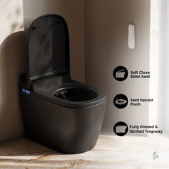 Swiss Madison Avancer One Piece Smart Toilet 1.28 GPF with Heated Bidet, Air Drying, Night Light, Foot Sensor - SM-ST4901 - The Home Selection