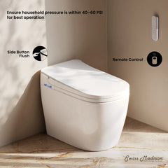 Swiss Madison Avancer One Piece Smart Toilet 1.28 GPF with Heated Bidet, Air Drying, Night Light, Foot Sensor - SM-ST4901 - The Home Selection