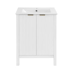 Swiss Madison Bastille 24" Freestanding Bathroom Vanity in White with Sink Top - SM-BV290 - The Home Selection