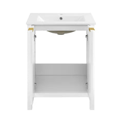 Swiss Madison Bastille 24" Freestanding Bathroom Vanity in White with Sink Top - SM-BV290 - The Home Selection