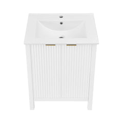 Swiss Madison Bastille 24" Freestanding Bathroom Vanity in White with Sink Top - SM-BV290 - The Home Selection