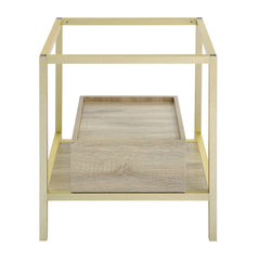 Swiss Madison Beau 24 Freestanding, Bathroom Vanity in Oak and Gold Cabinet Only (SM-BV720KGCA) - SM-BV720KG-C - The Home Selection